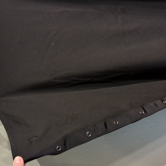 ZYIA Black Classic Infinity Scarf Snap Buttons Wide - Picture 4 of 9